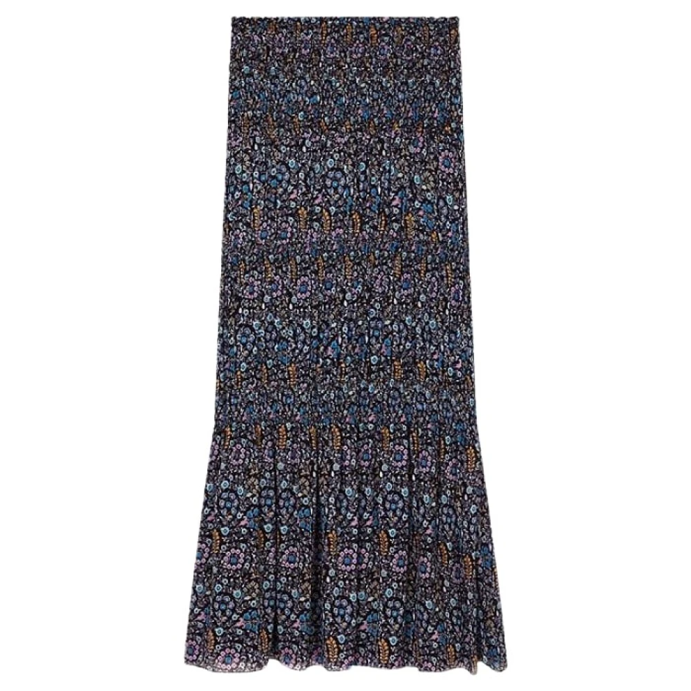 Isabel Marant Étoile Bohemian Ruffle Maxi Rok Multicolor Dames