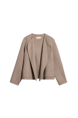 Taupebeige ulljacka