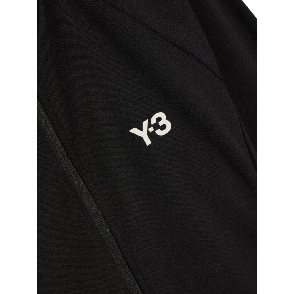 Y-3 Zwarte Sweater met 3-Stripes Logo Black Heren