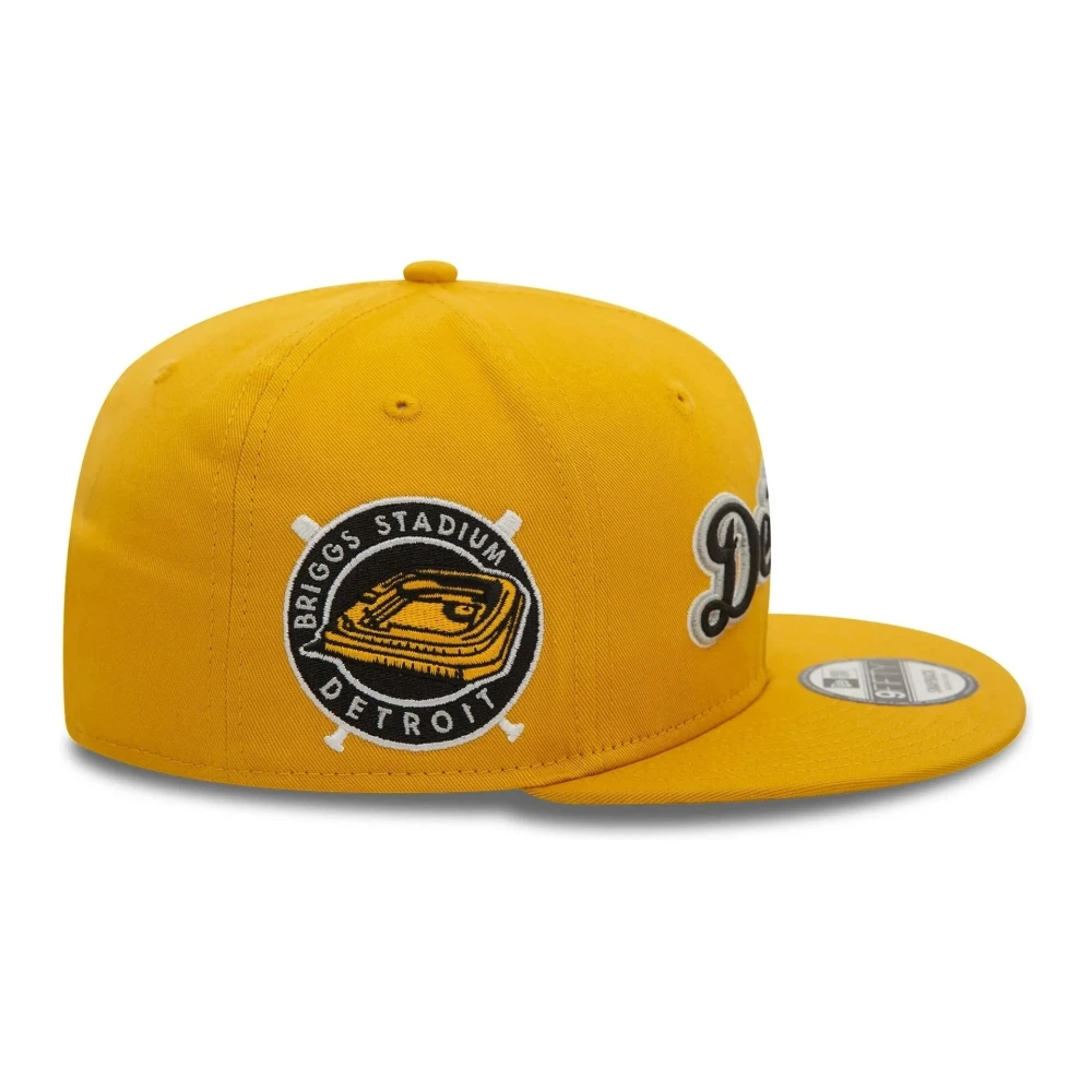 new era Gele Detroit Tigers Wordmark Patch Pet Yellow Heren