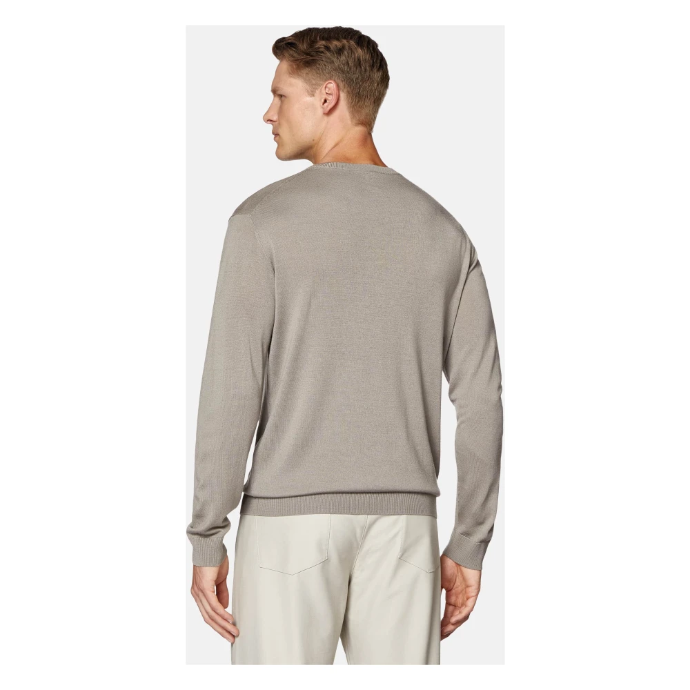Boggi Milano Crew Neck Jumper Black Heren