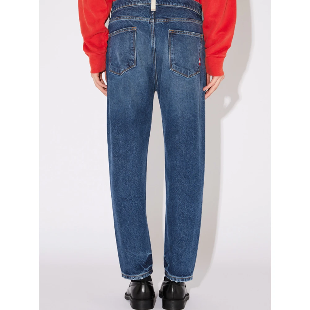 Amish Denim Jeremiah Jeans in Blauw Blue Heren