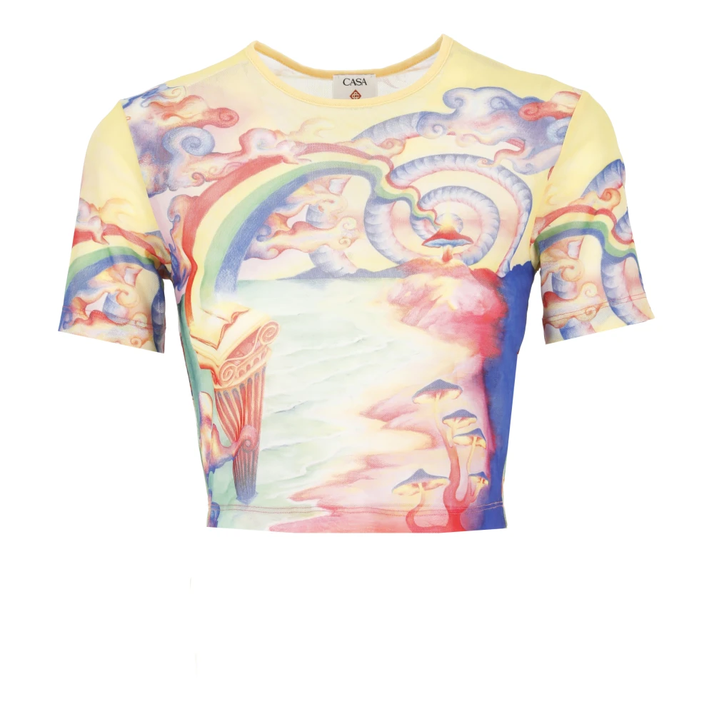 Casablanca Natuur Leraar Lange Mouw Top Multicolor Dames