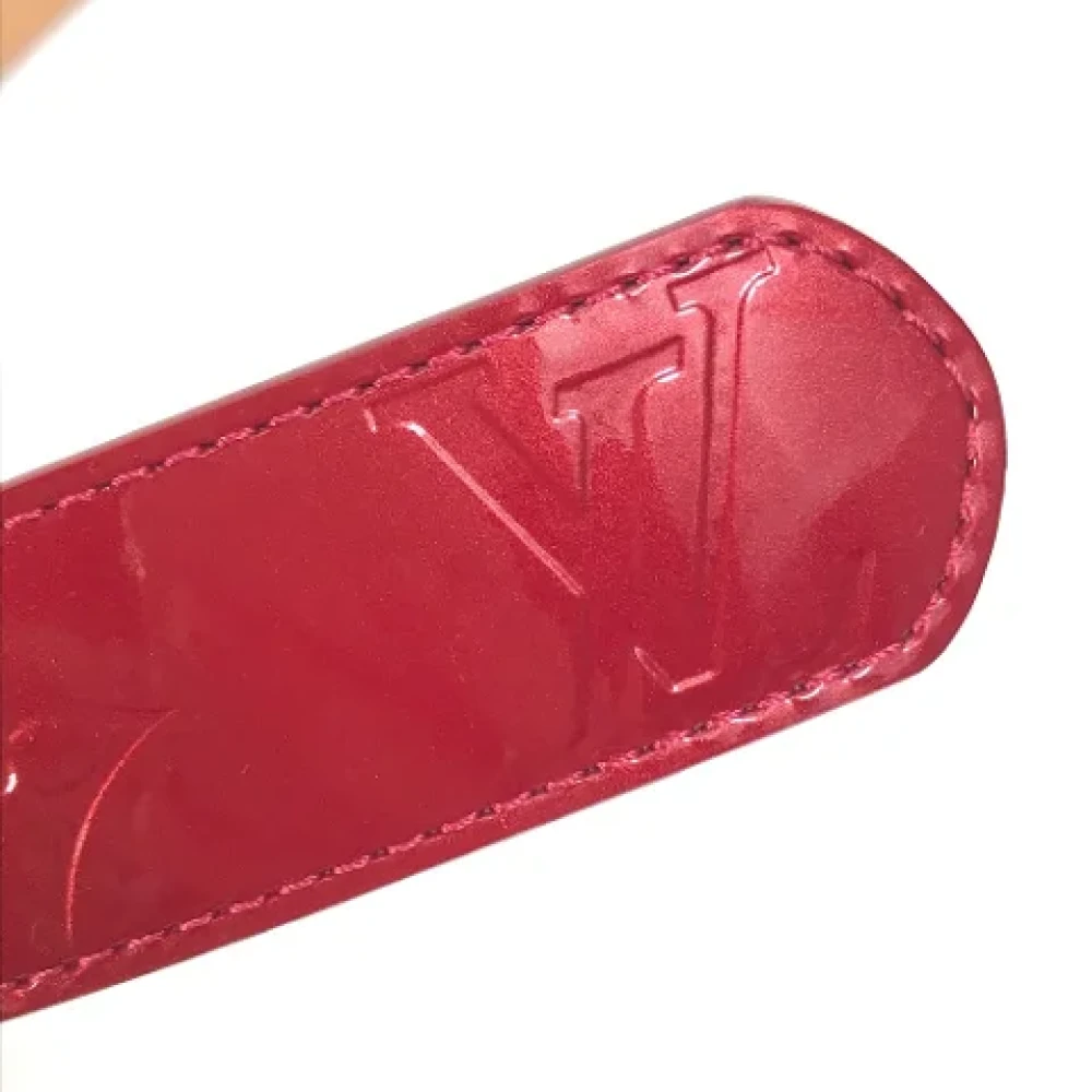 Louis Vuitton Vintage Pre-owned Leather belts Red Dames