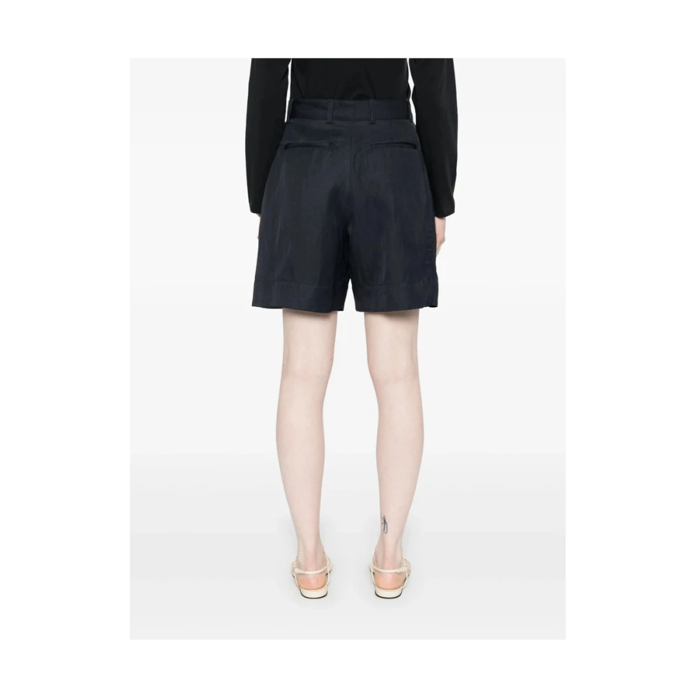 Soeur Blauwe Oxford Korte Broek Blue Dames