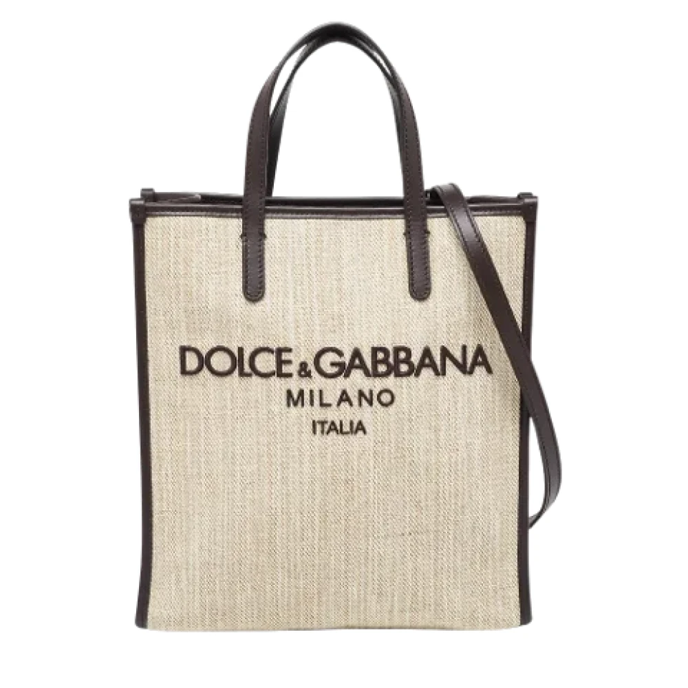 Dolce & Gabbana Pre-owned Canvas totes Brown Dames