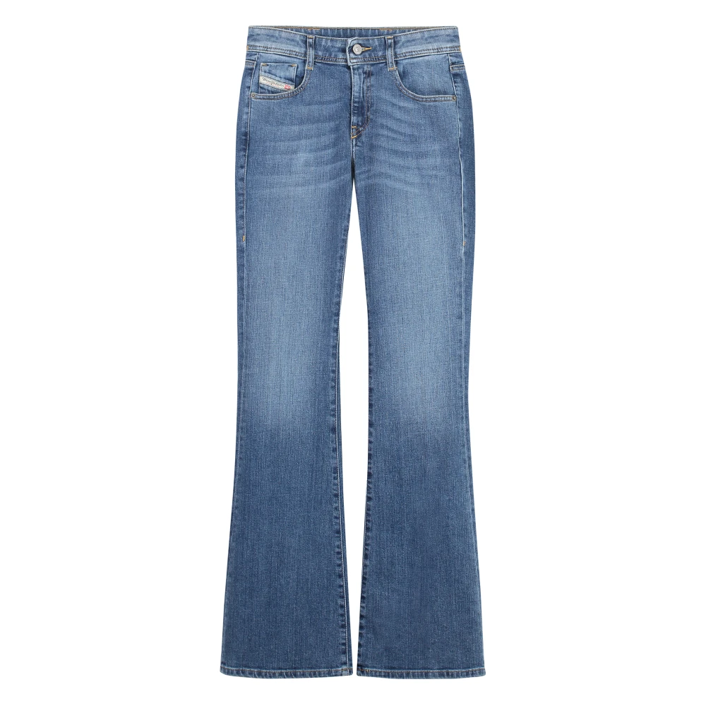 Diesel Vintage Bootcut Jeans met zichtbare stiksels Blue Dames
