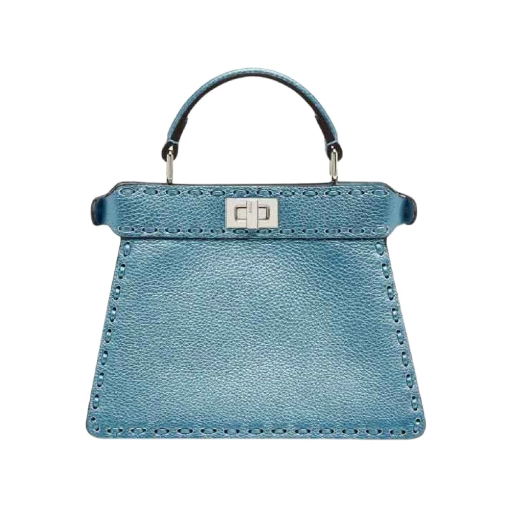 Fendi Peekaboo Iseeu Laguna Stijl Handtas Blue Dames