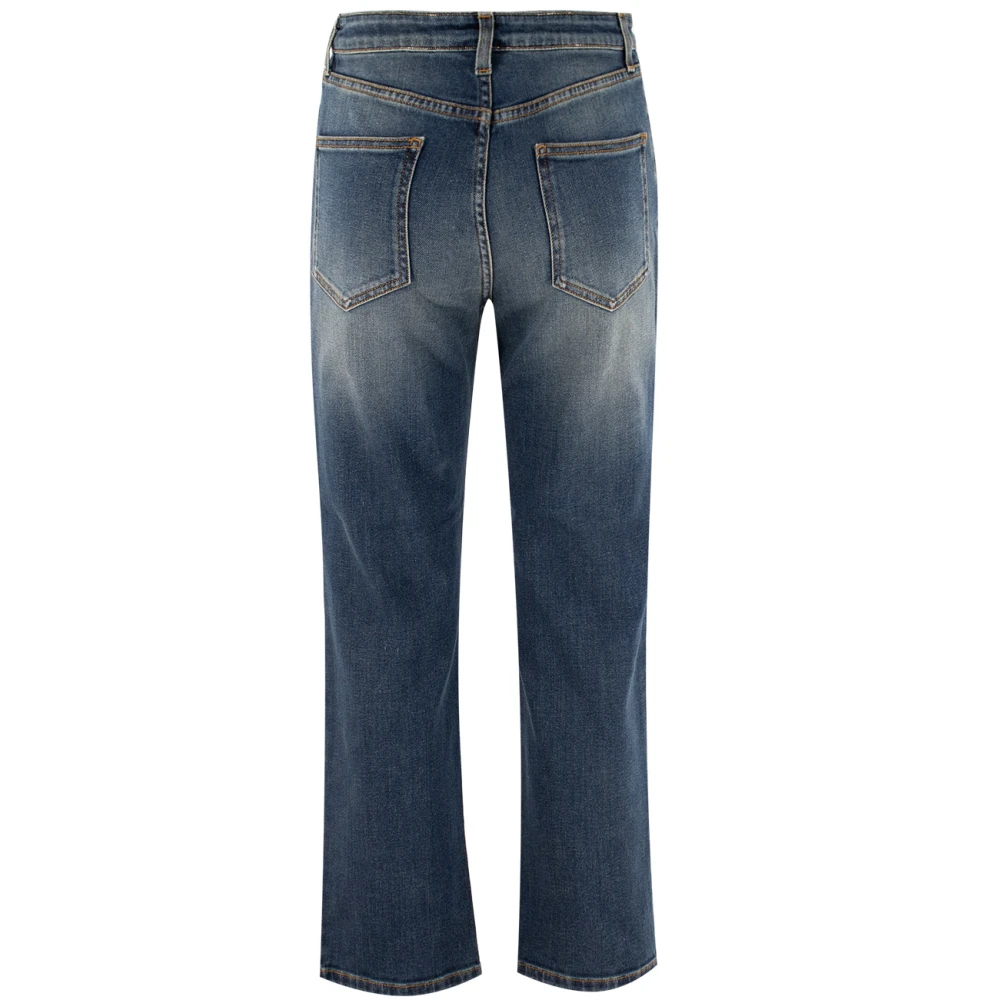 Fabiana Filippi Vintage Comfortabele Vijf Zakken Jeans Blue Dames