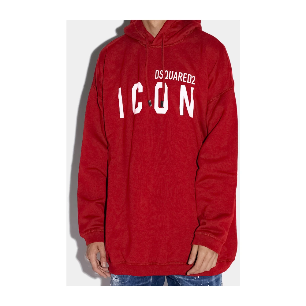 Dsquared2 Iconische Oversized Sweater Red Heren