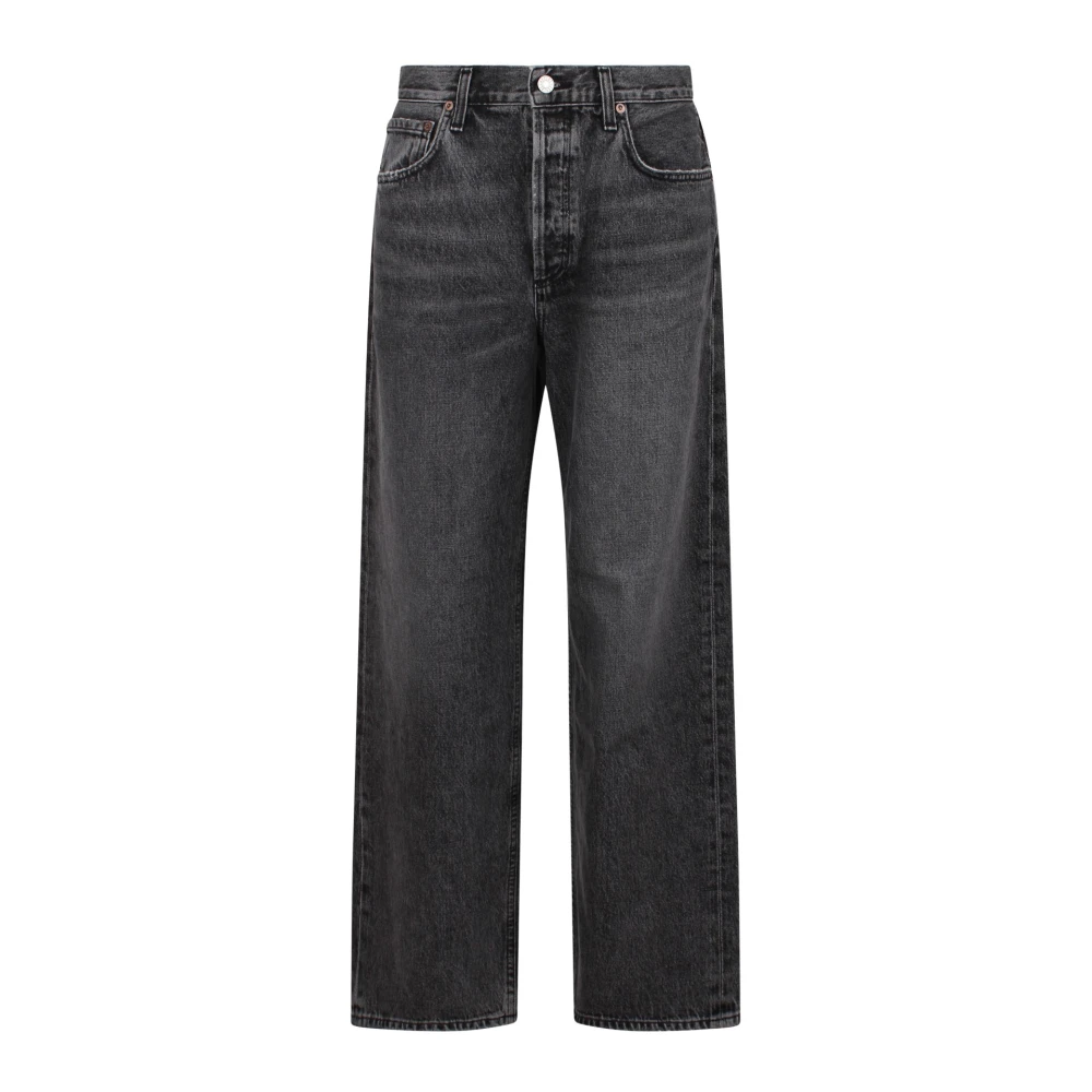 Agolde Laaghangende Baggy Jeans Gray Dames
