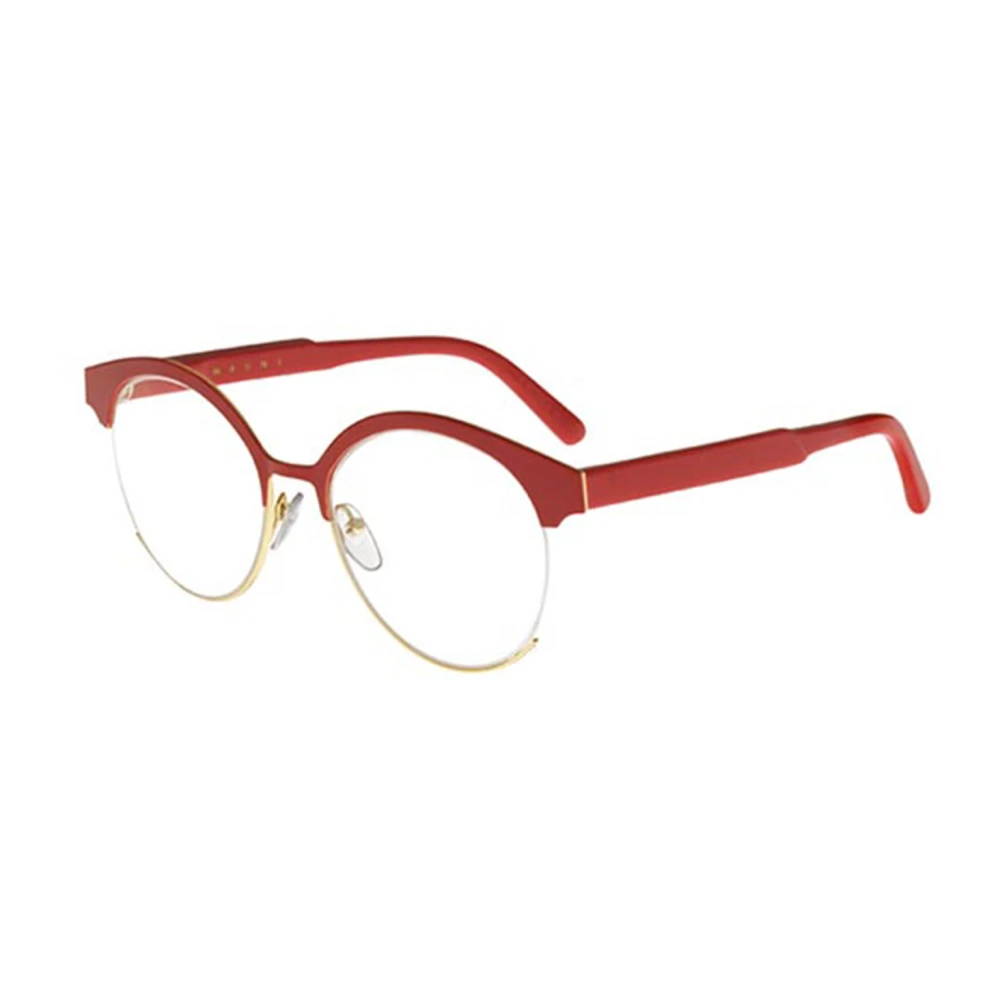 Marni Curve Me2102 Coral Gold Eyewear Frames Red Dames