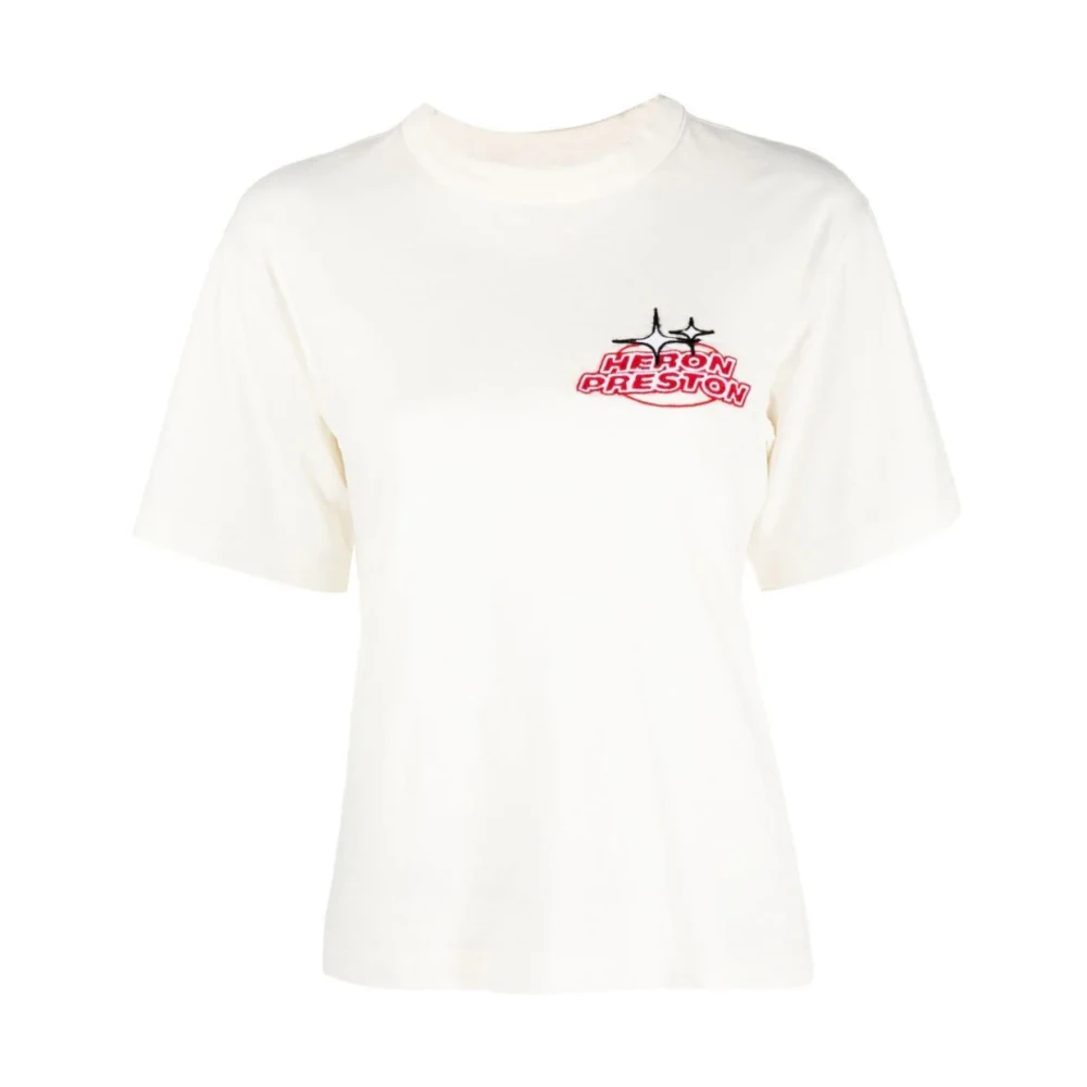 Heron Preston Women's White Sponsor Logo T-Shirt