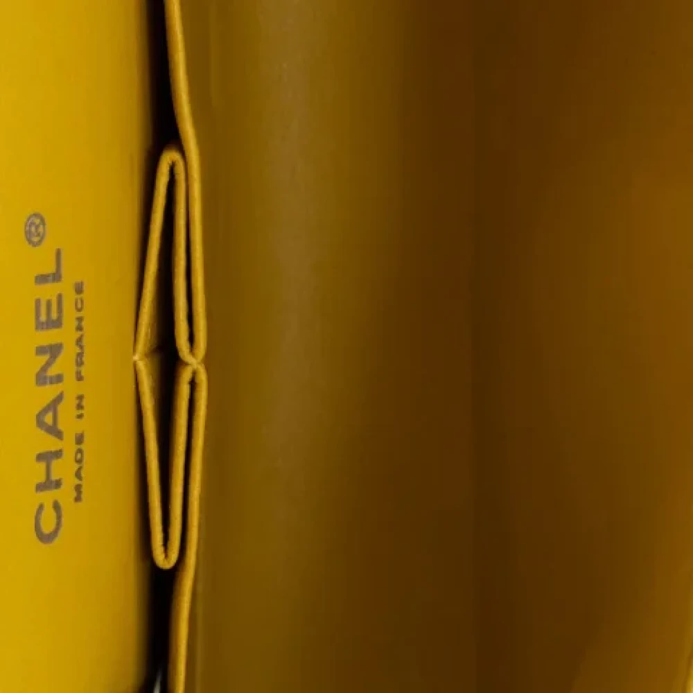 Chanel Vintage Pre-owned Leather chanel-bags Yellow Dames