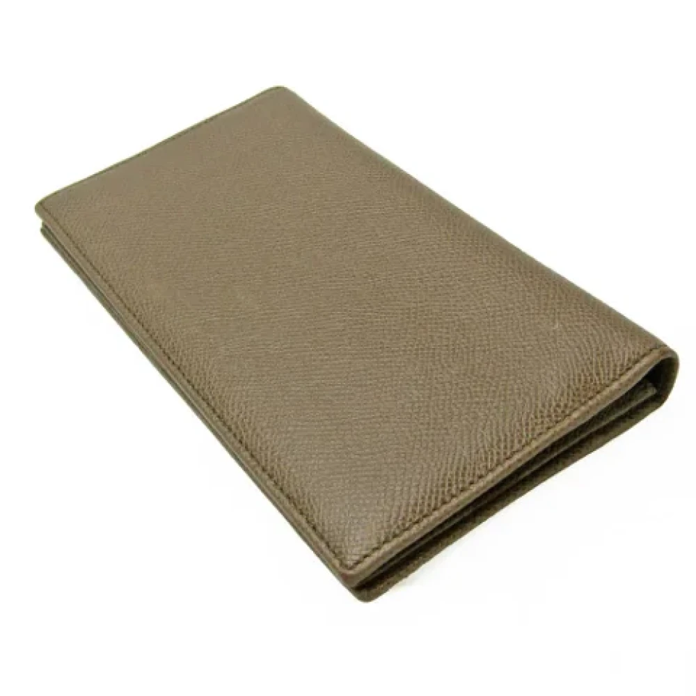 Bvlgari Vintage Pre-owned Leather wallets Brown Dames
