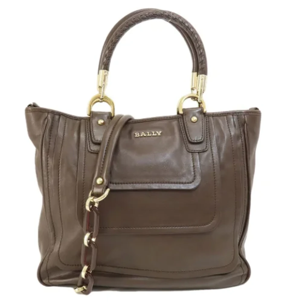 Bally Pre-owned Fabric totes Brown Dames