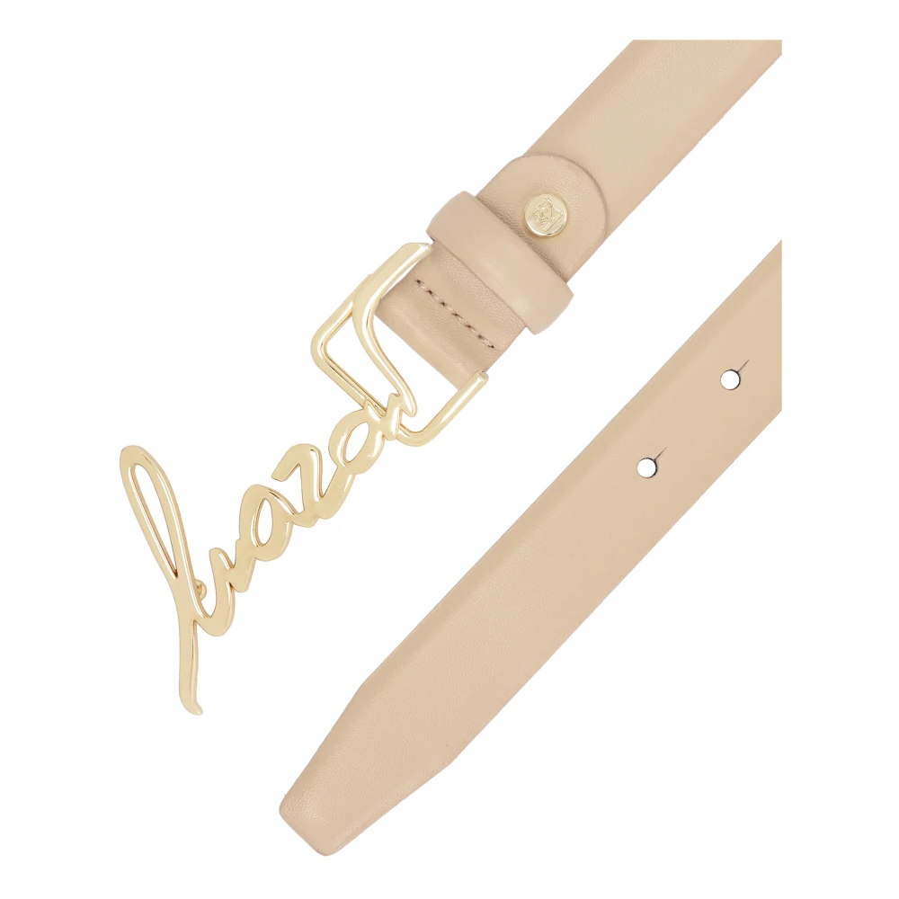 Kazar Beige riem met merknaam gesp Beige Dames