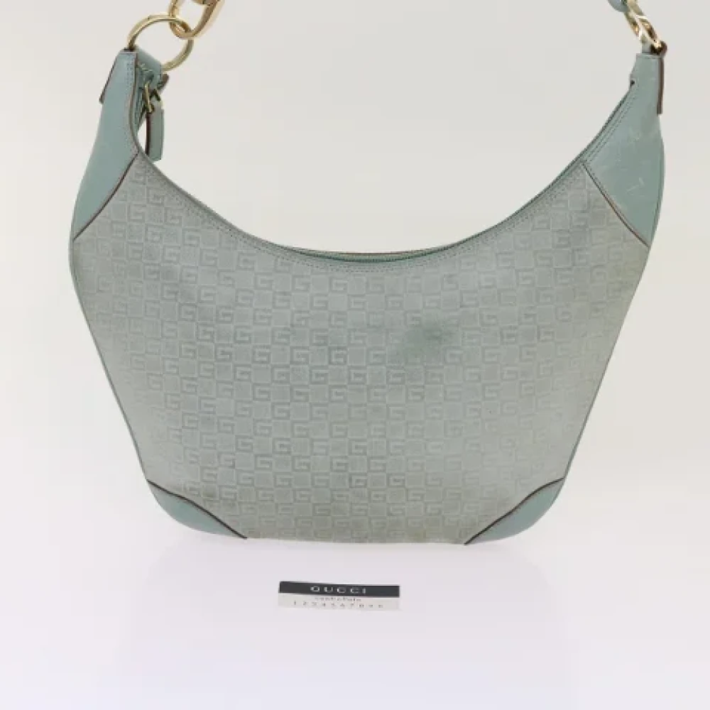 Gucci Vintage Pre-owned Canvas shoulder-bags Blue Dames