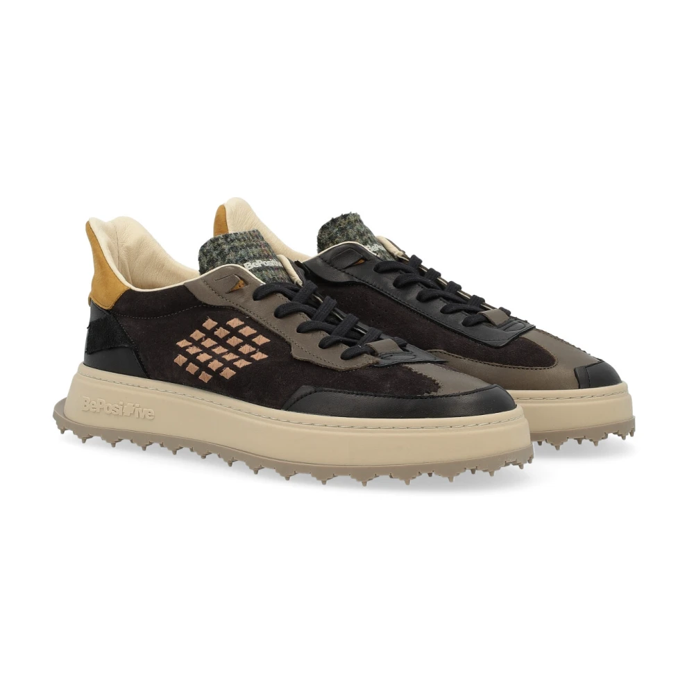 Be Positive Cuprace Basket Sneaker Zwart en Bruin Black Heren