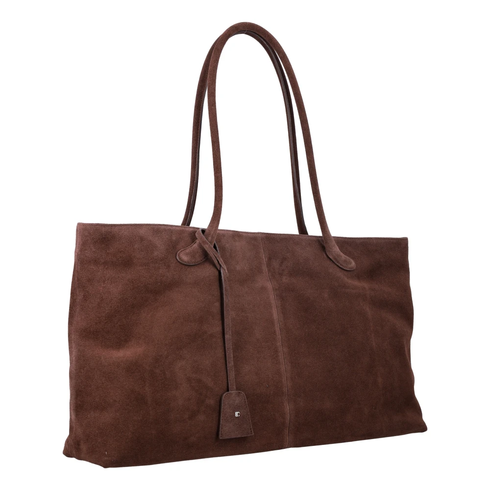 LOW Classic Bruine Suède Leren Handtas Brown Dames
