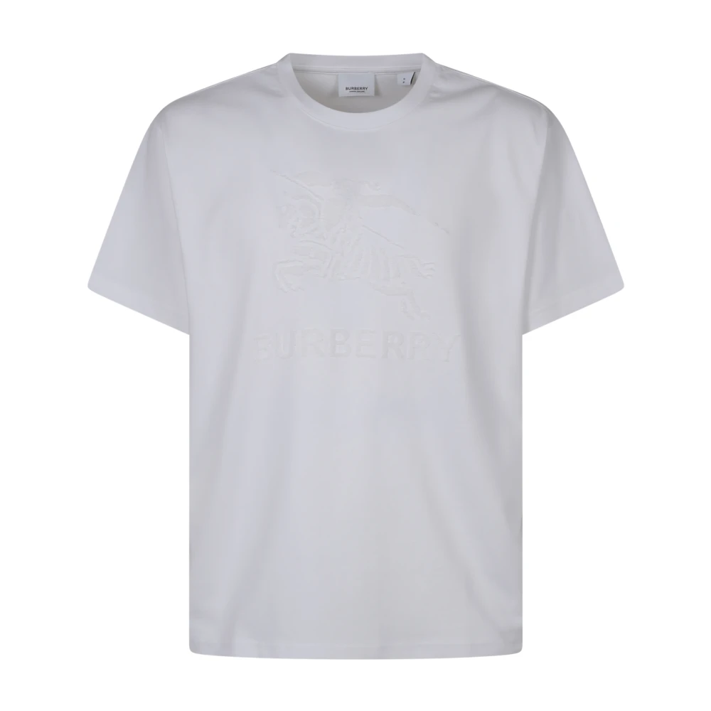 Burberry Geborduurd Raynerton Oversized T-shirt White Heren