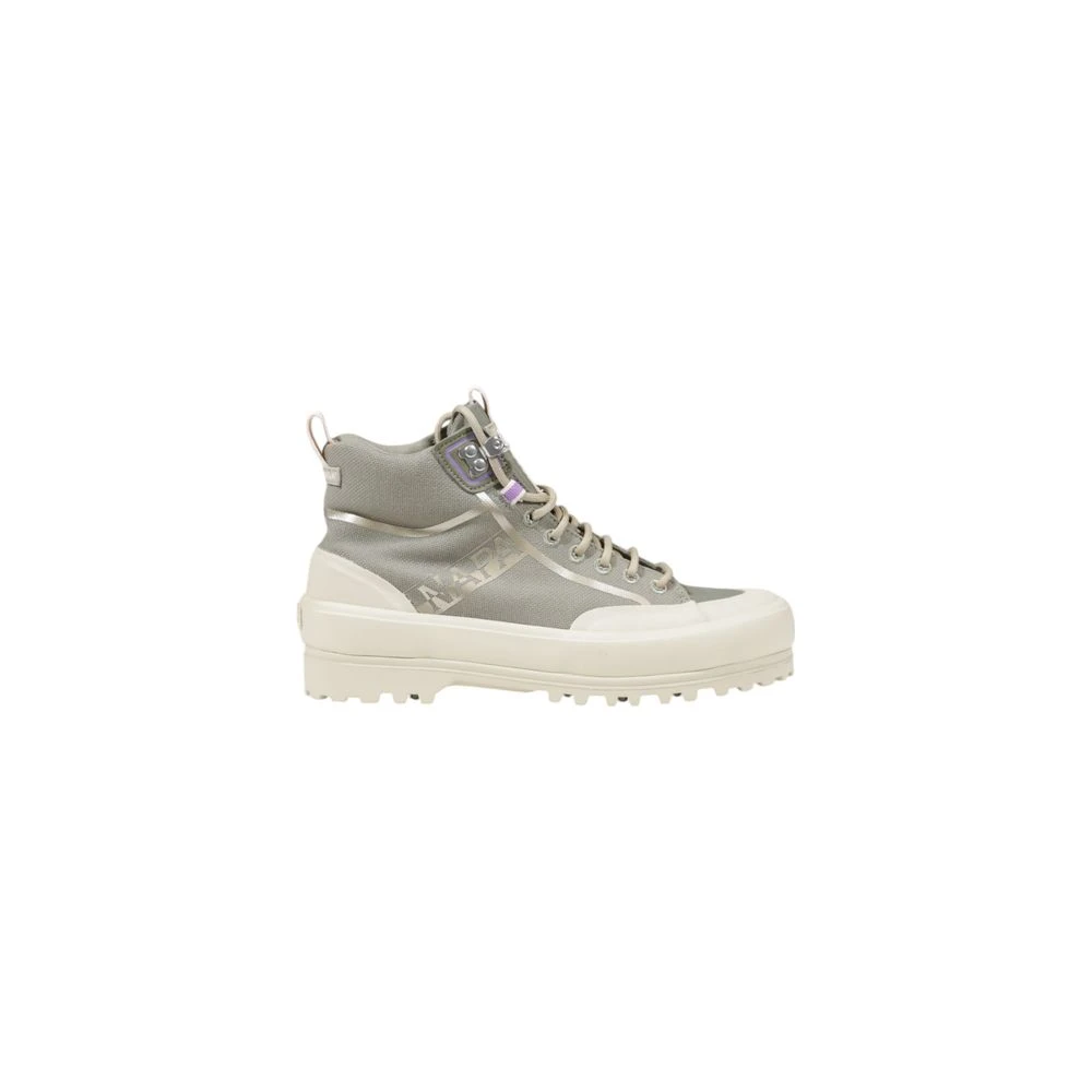 Superga Women's Green Fabric Trainers Autumn/Winter - Lace-Up Boots - 7 Uk- Shoes