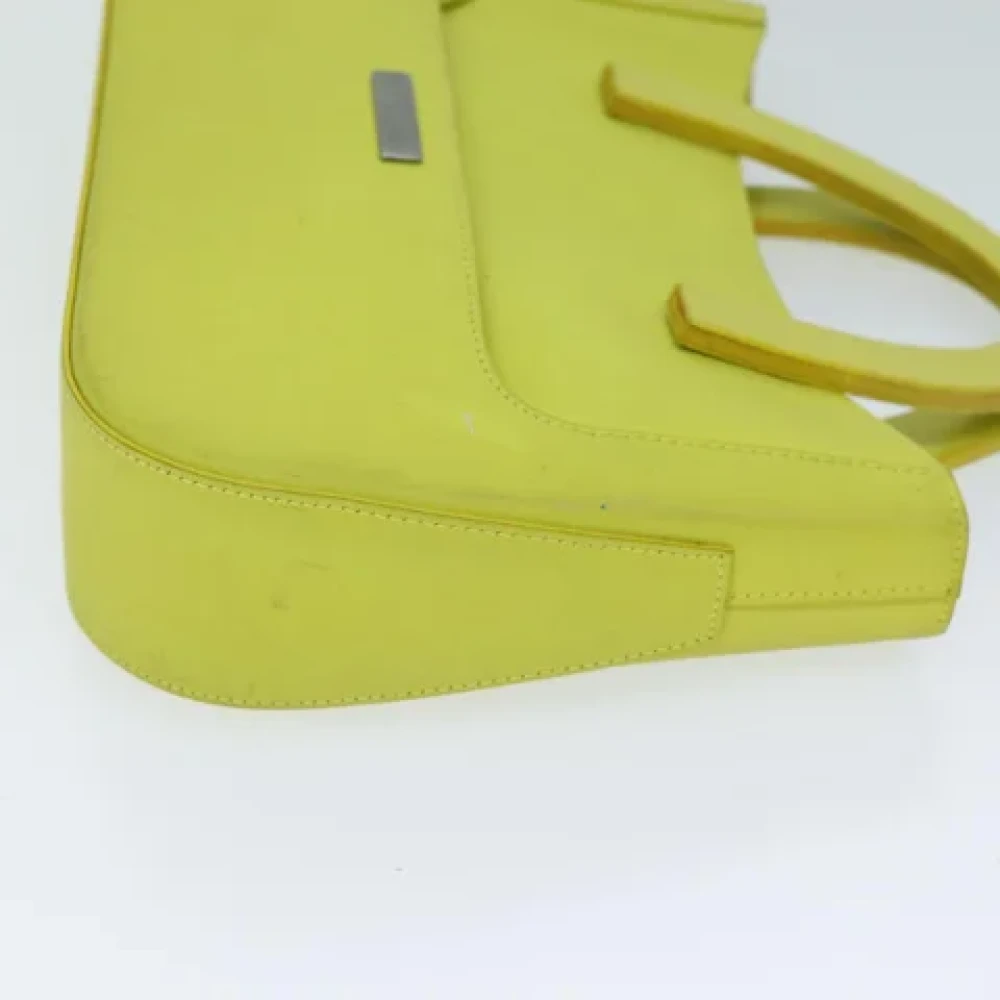 Gucci Vintage Pre-owned Leather handbags Yellow Dames