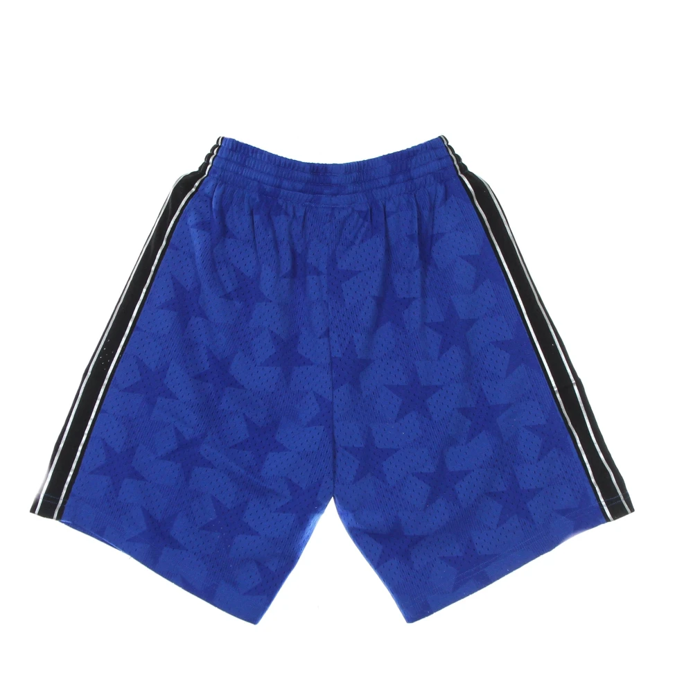 Mitchell & Ness NBA Swingman Basketball Shorts Hardwood Classics Blue Heren
