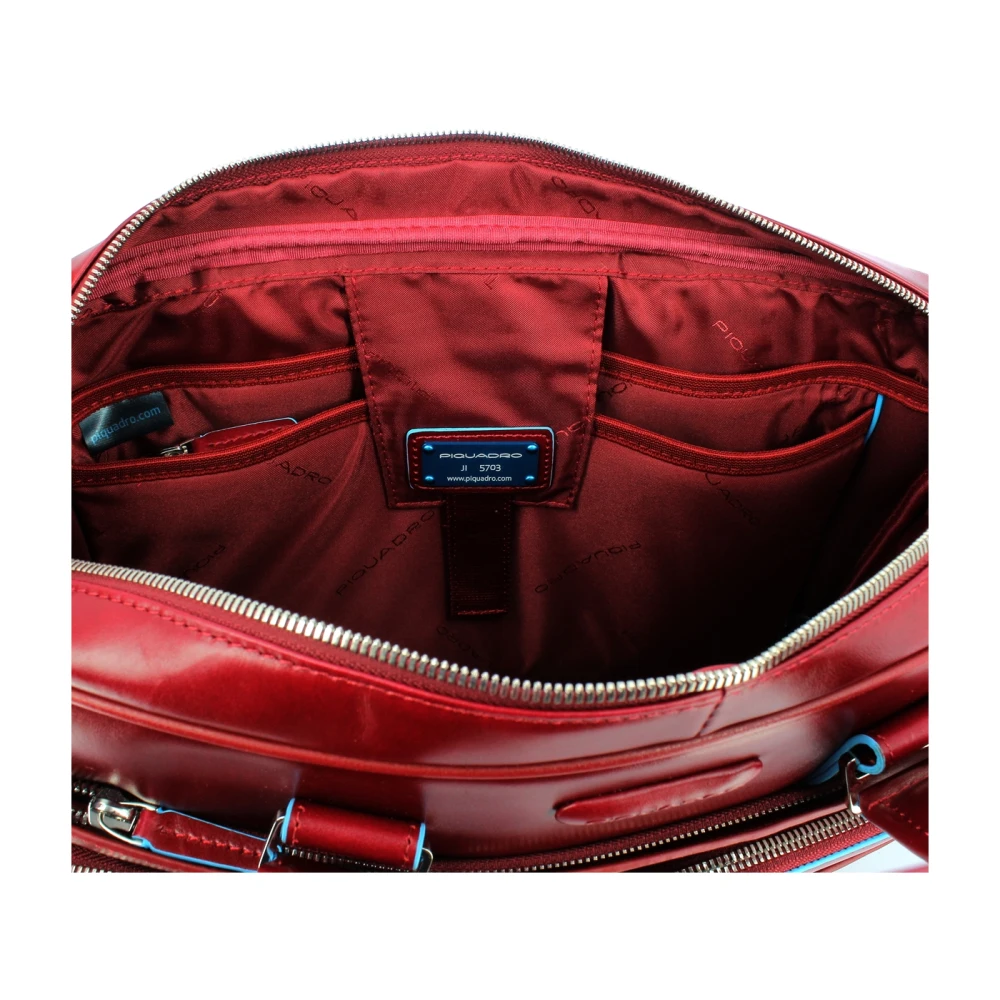 Piquadro Slanke Computer en iPad Pro 12.9 Tas Red Unisex
