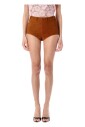 bruine-suede-aansluitende-shorts-ss25