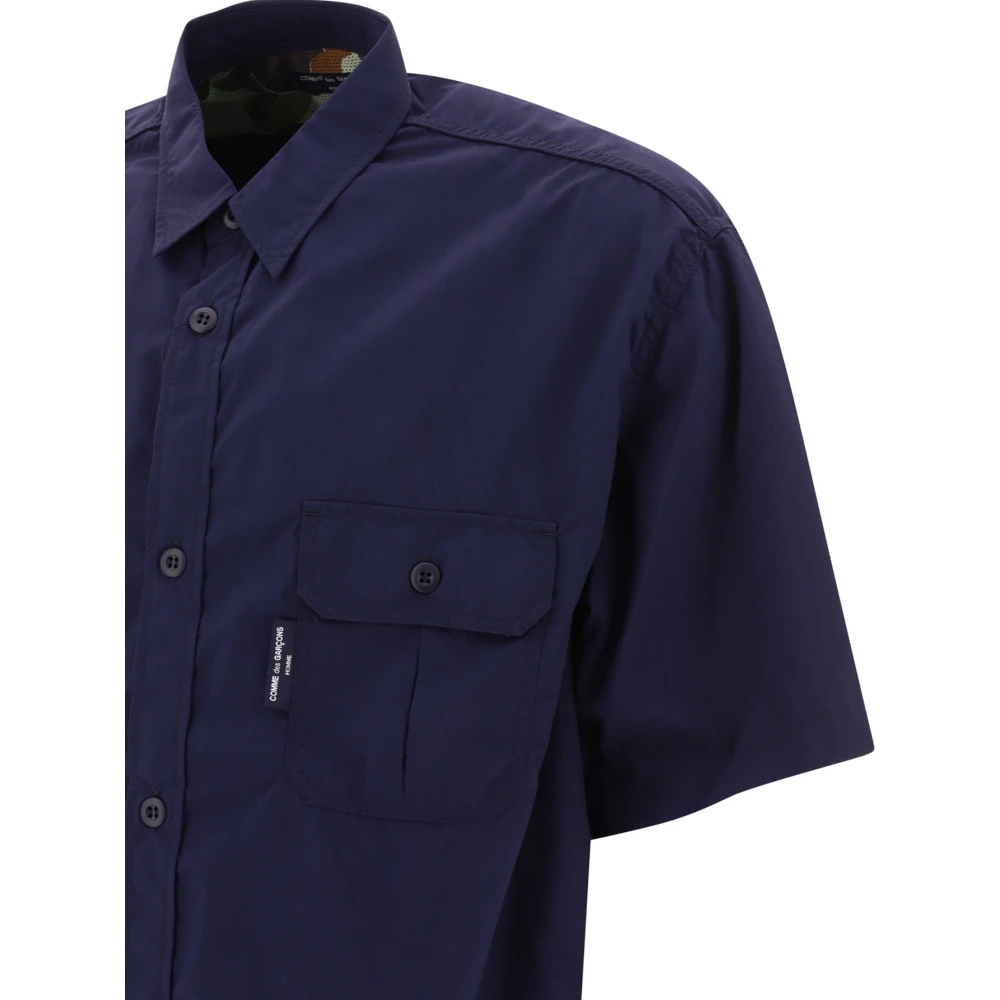 Comme des Garçons Cargo Style Shirt Blue Heren