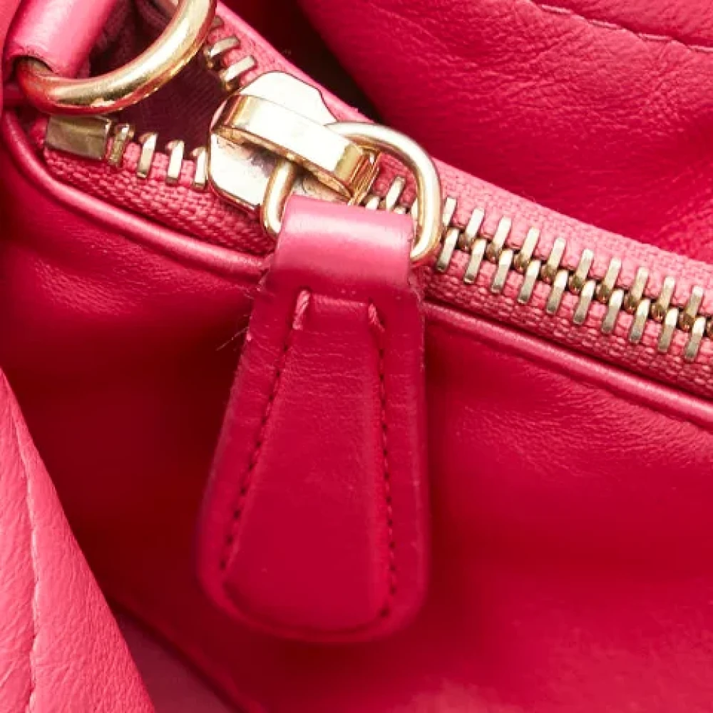 Dior Vintage Pre-owned Leather handbags Pink Dames