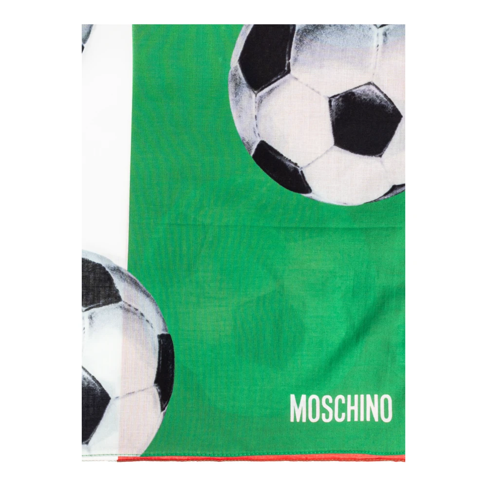Moschino Katoenen sjaal met print Multicolor Unisex