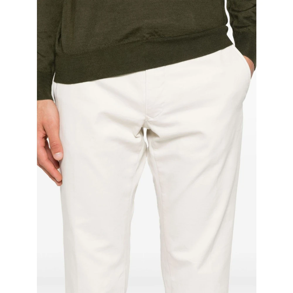 Incotex Slim Fit Chino Broek Wit White Heren