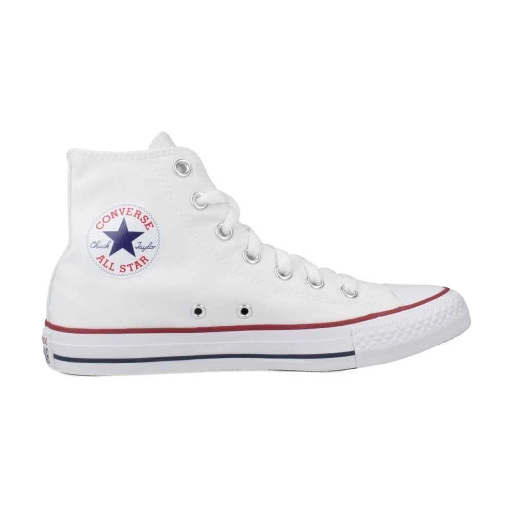 Converse Men's White Sneakers, 7 Uk, High-Top Trainers In Opatic