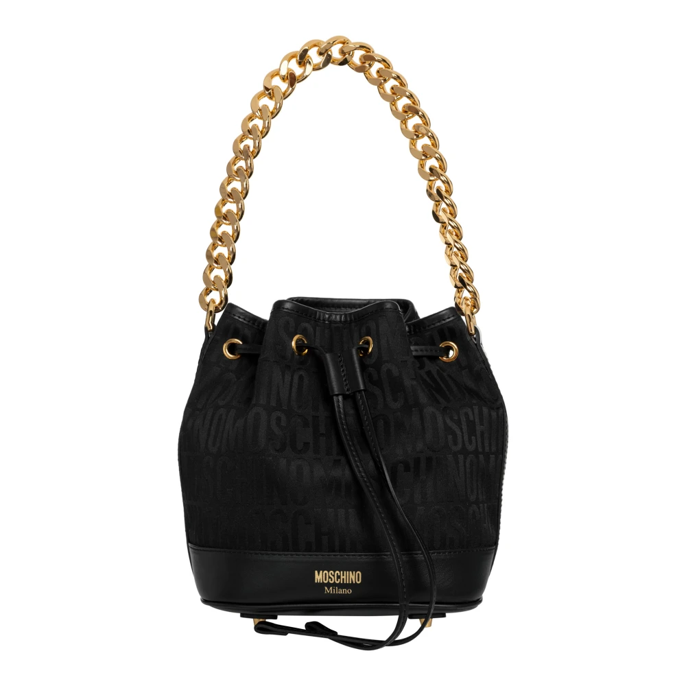 Moschino Elegante en veelzijdige Bucket Bag Black Dames