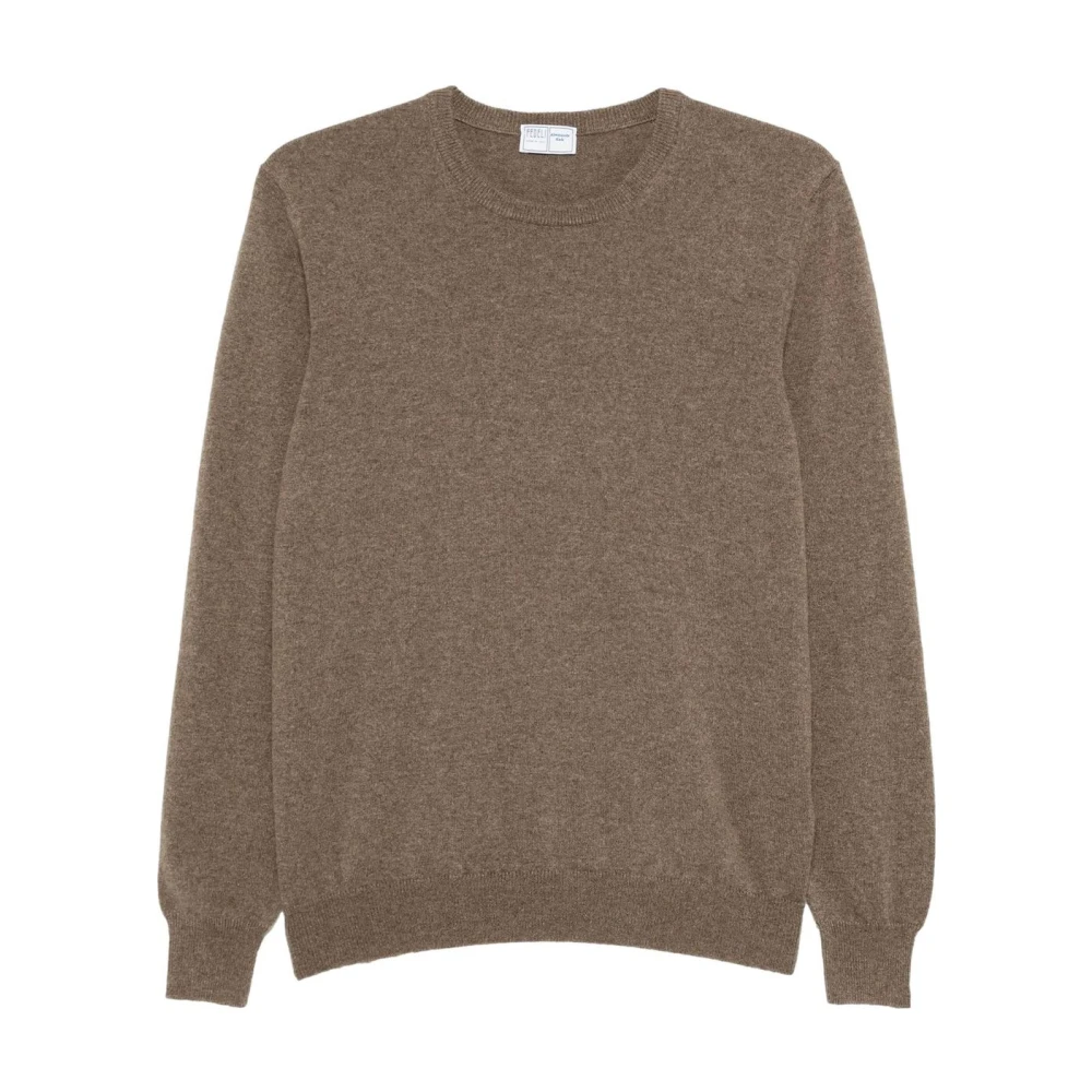 Fedeli Brown Accessories - Male - Round-Neck Knitwear - 2XL - Knitwear