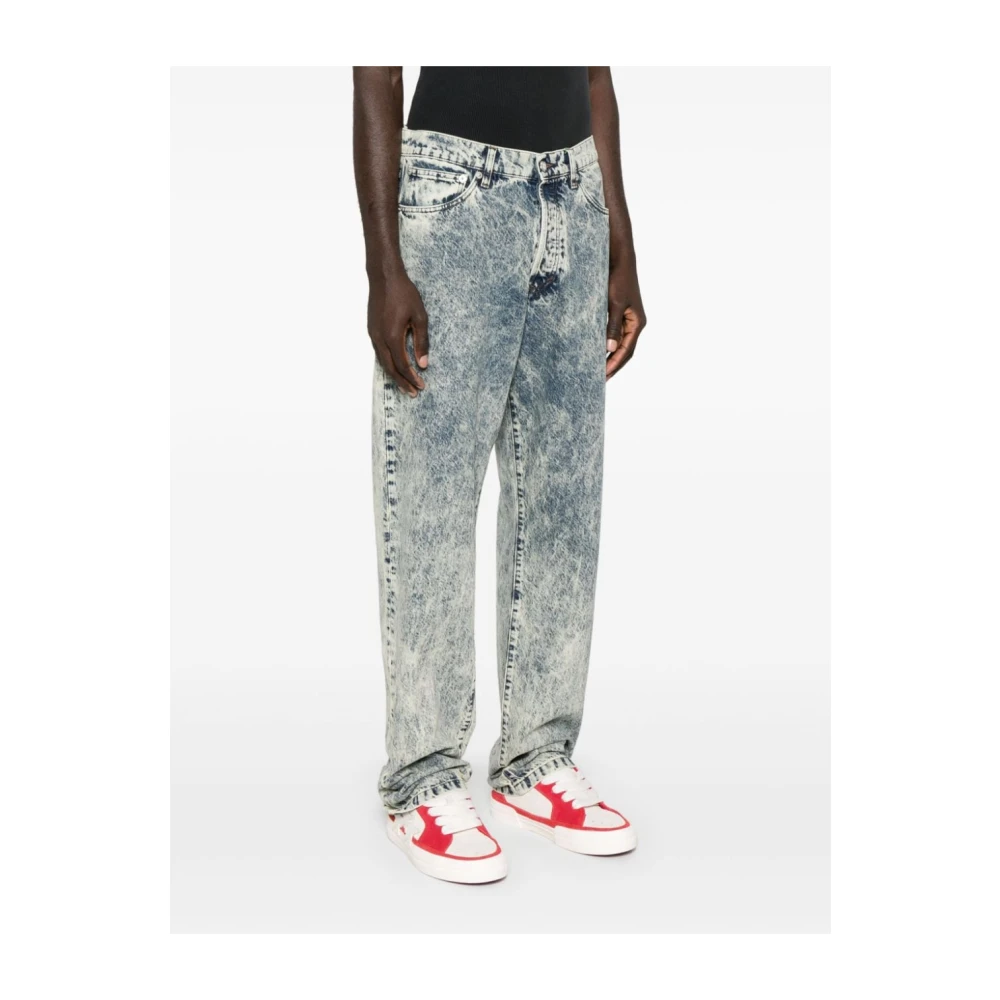 Kenzo Blauwe Denim Jeans Aw24 Blue Heren
