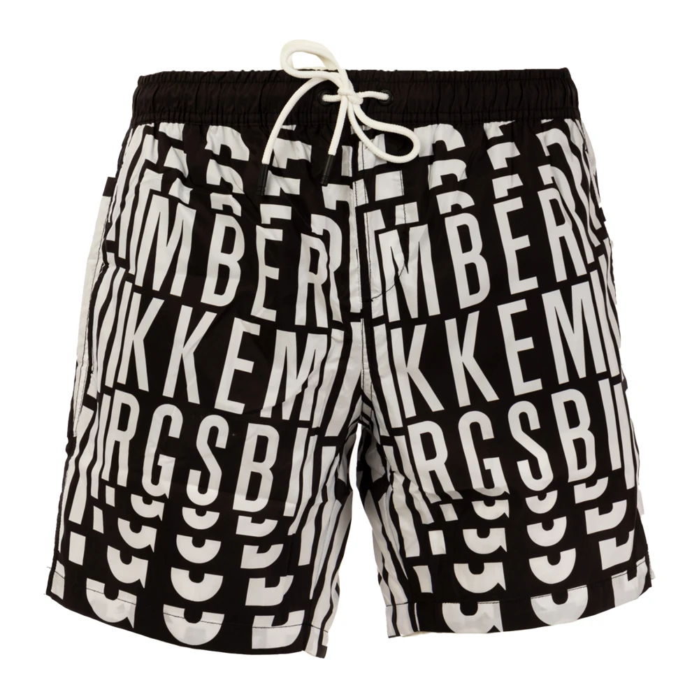 Bikkembergs Men's Black Bold Style Boardshorts - Beachwear - S - Swimwear