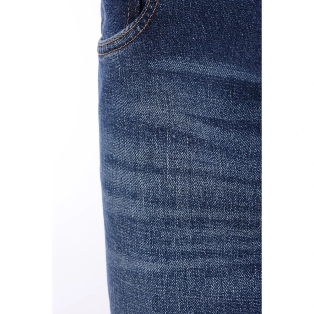 Marc Jacobs Indigo Denim Straight-Fit Jeans met Borduurwerk Blue Dames