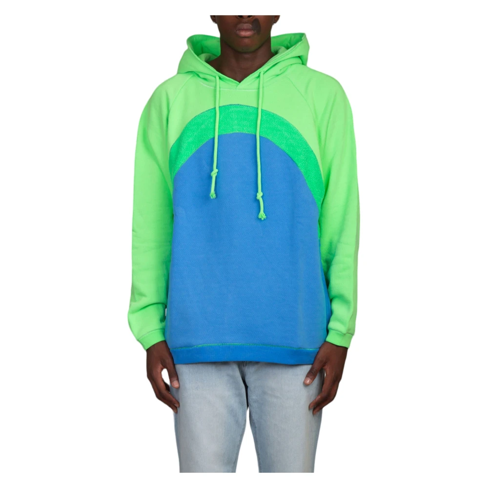 ERL Blå Rainbow Hoodie för färgglad stil Multicolor, Herr