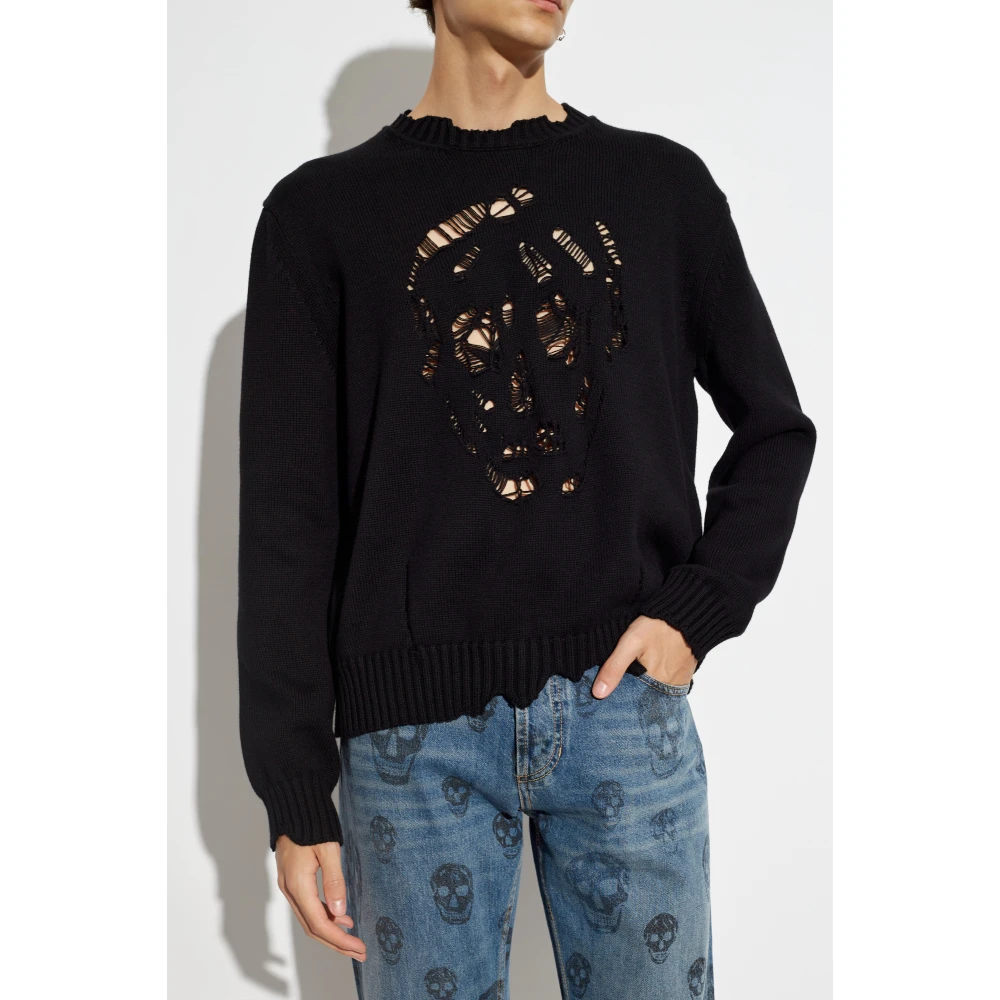 alexander mcqueen Trui met logo Black Heren