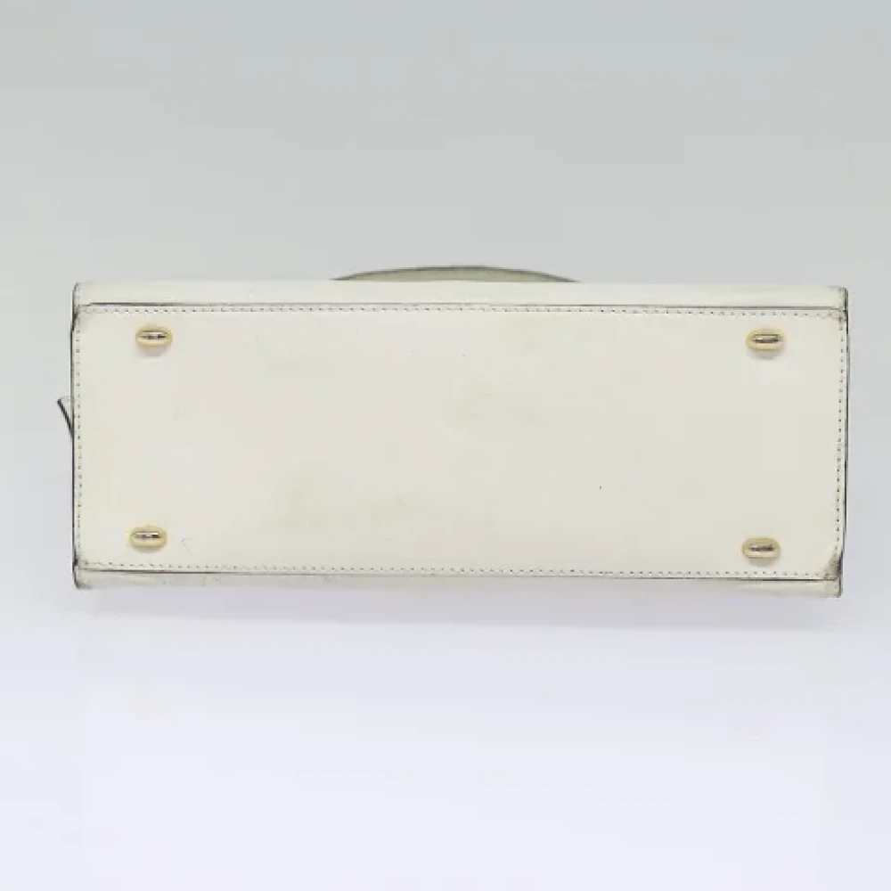 Celine Vintage Pre-owned Leather handbags White Dames