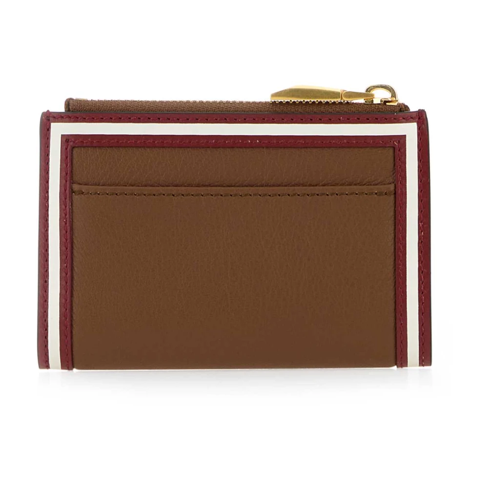 Bally Stijlvolle kameel leren portemonnee Brown Dames