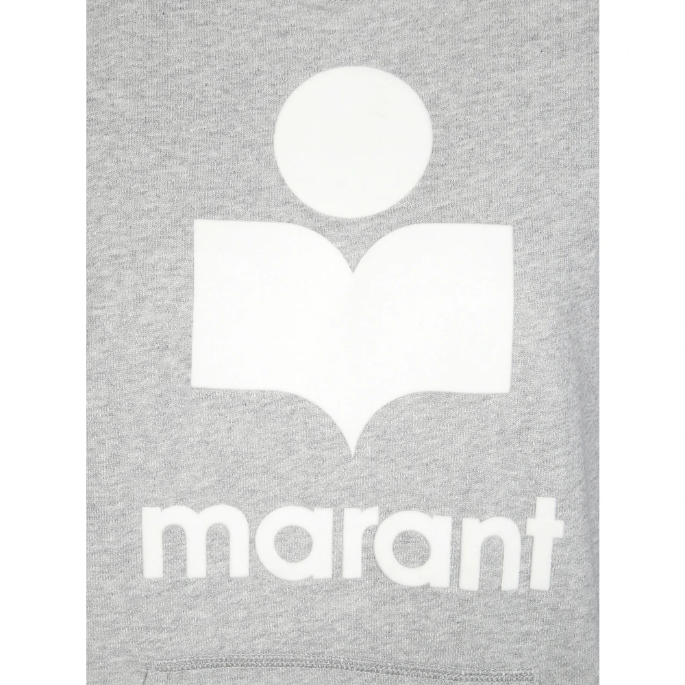 Isabel Marant Étoile Logo Hoodie Gray Dames