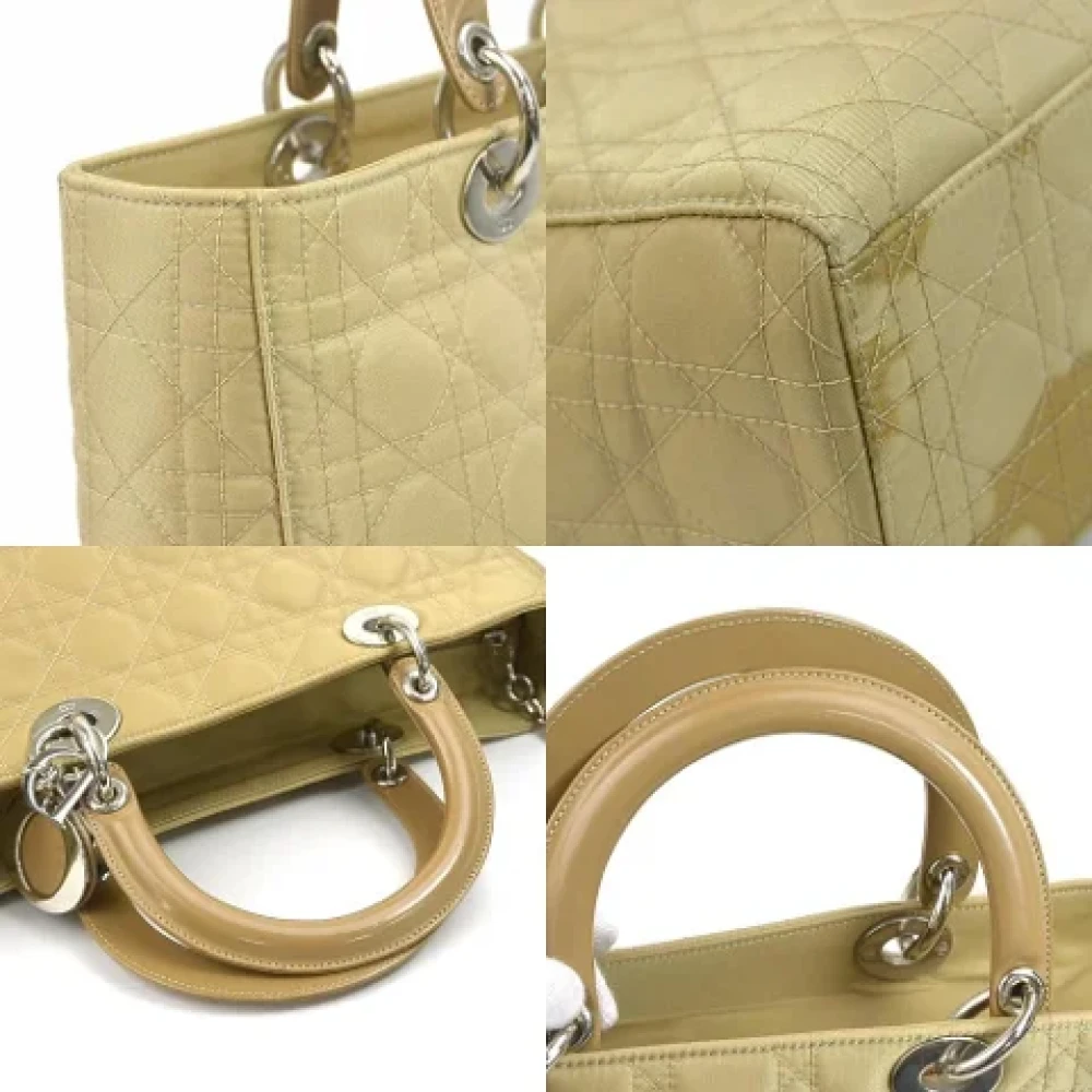 Dior Vintage Pre-owned Fabric dior-bags Yellow Dames