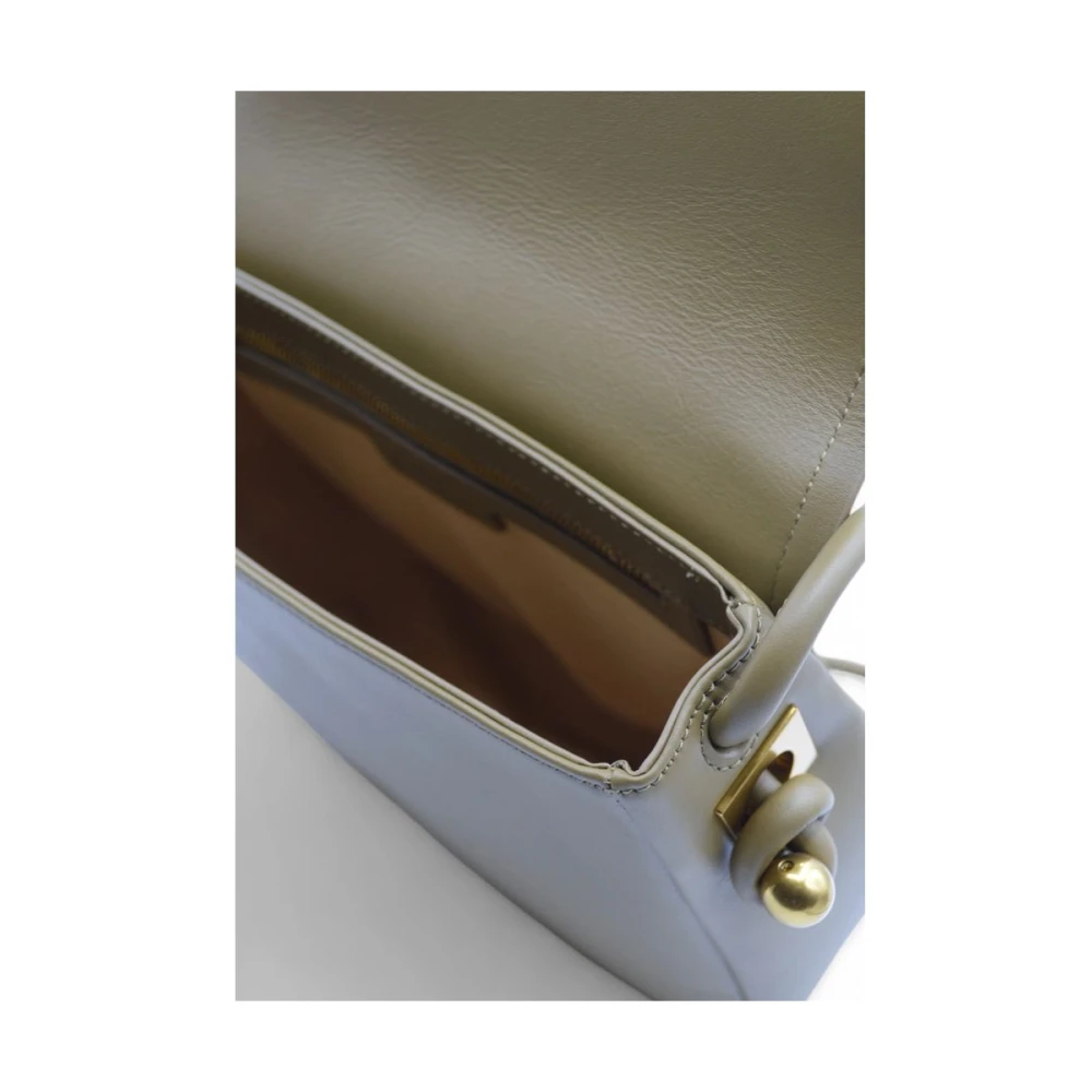 pinko Groene leren crossbodytas met logodetail Green Dames