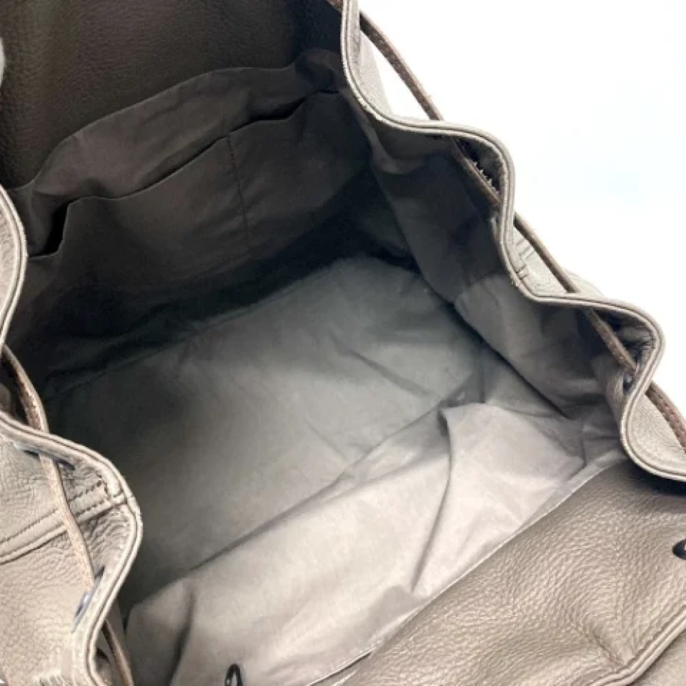 Bottega Veneta Vintage Pre-owned Leather backpacks Brown Dames