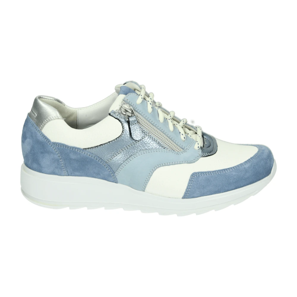 Durea Sportieve Lage Damesschoenen Patroon Dames Schoenen Blauw