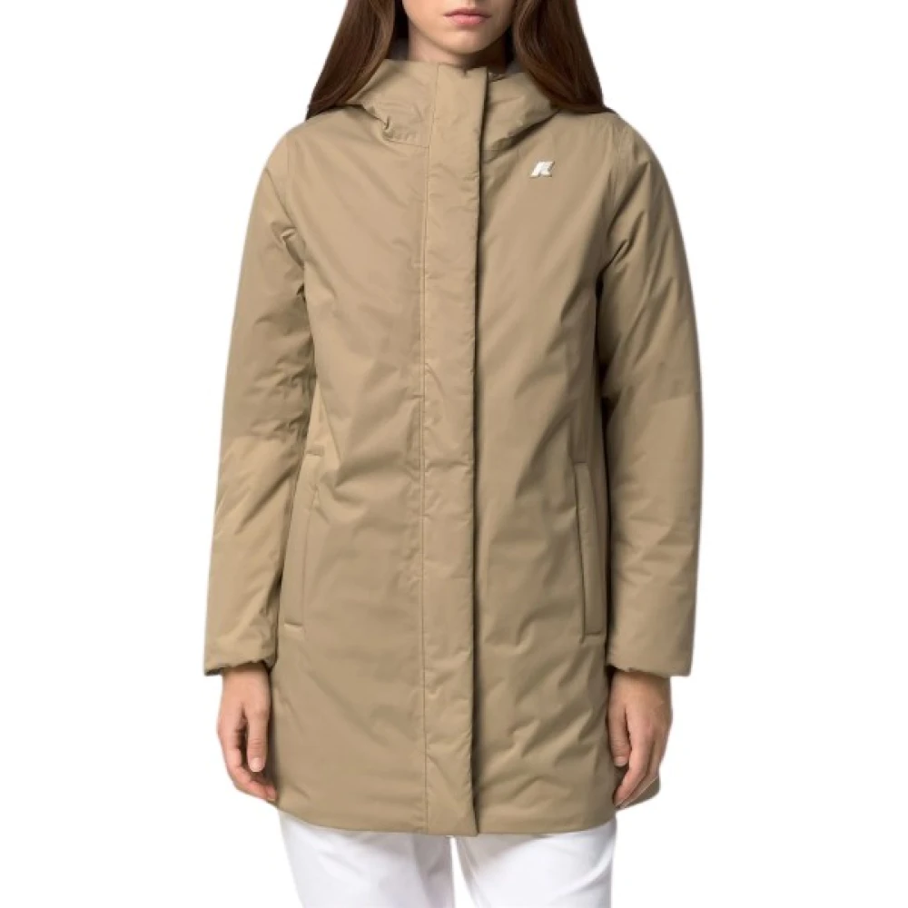 K-Way Donna Beige - Sophie Twill Soft Beaver Jacket - Jackets - L - Immagine 4